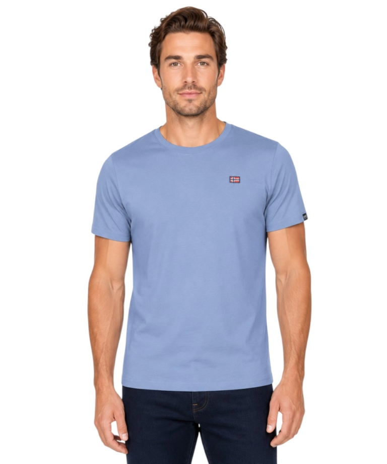 Norway Nautical School - Ανδρικό T-shirt Κοντομάνικο 836010-DENIM Μπλε