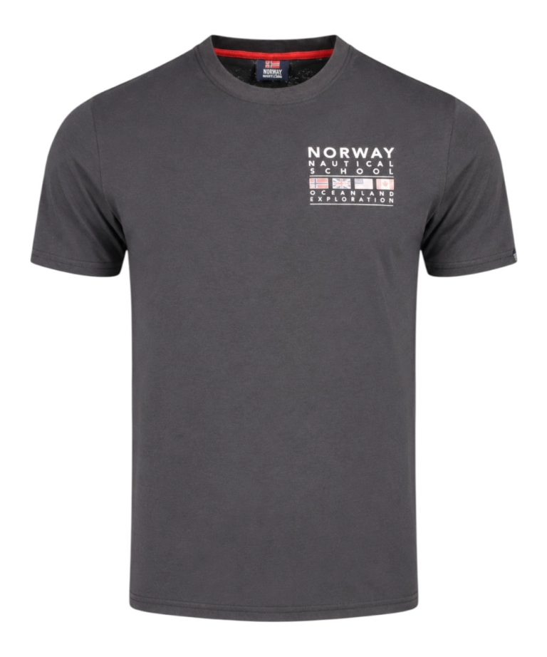 Norway Nautical School - Ανδρικό T-shirt Κοντομάνικο 866025-BLACK Μαύρο