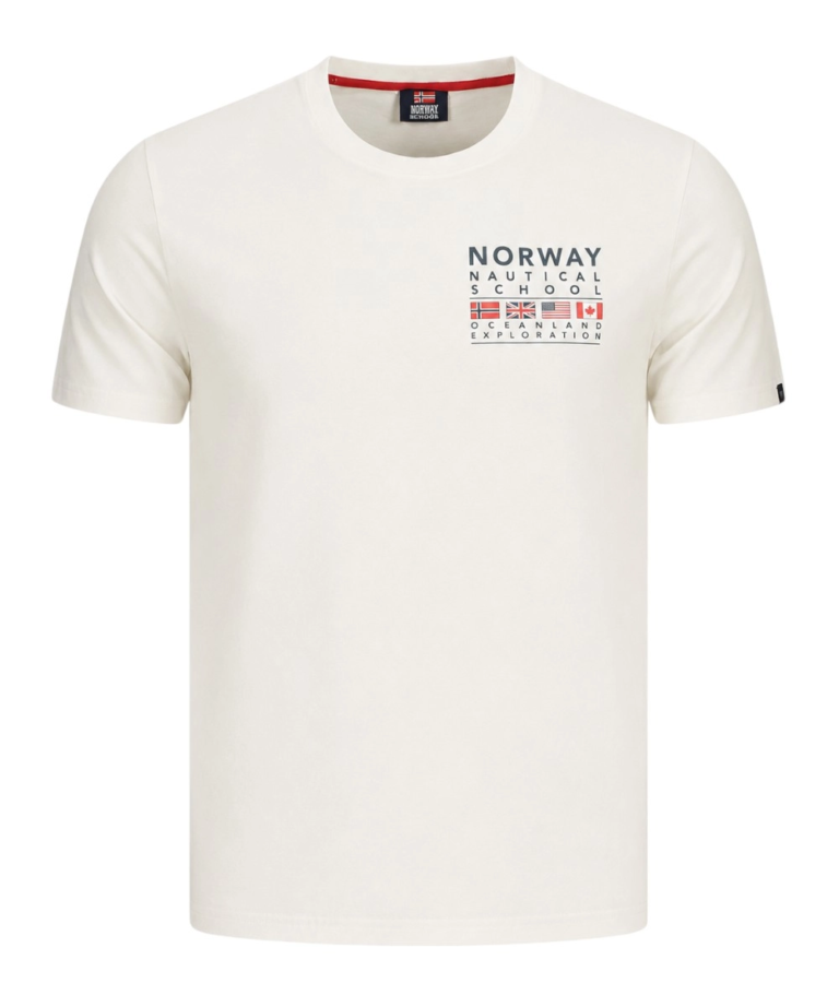 Norway Nautical School - Ανδρικό T-shirt Κοντομάνικο 866025-WHITE Λευκό
