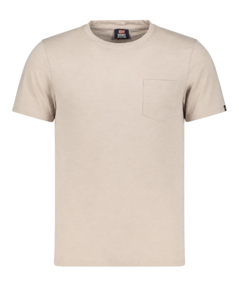 Norway Nautical School - Ανδρικό T-shirt Κοντομάνικο 866031-BEIGE Μπεζ