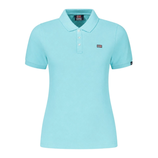 Norway Nautical School - Γυναικείο Μπλουζάκι Polo 858710-ACQUA Γαλάζιο
