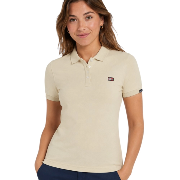 Norway Nautical School - Γυναικείο Μπλουζάκι Polo 858710-BEIGE Μπεζ 858710-BEIGE