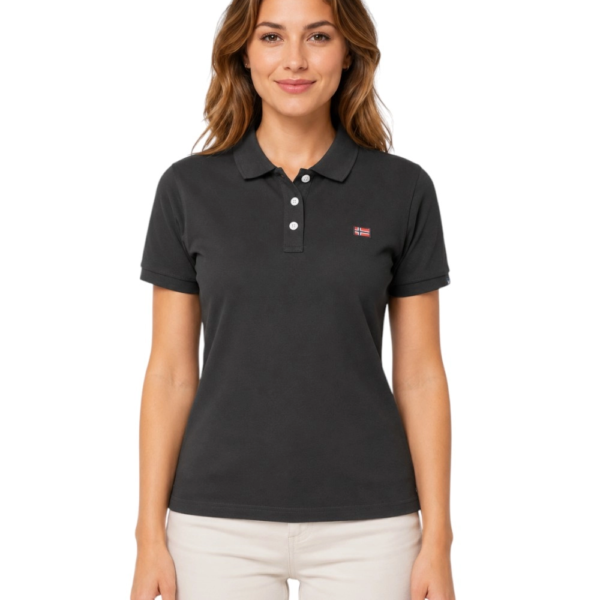 Norway Nautical School - Γυναικείο Μπλουζάκι Polo 858710-BLACK Μαύρο 858710-BLACK