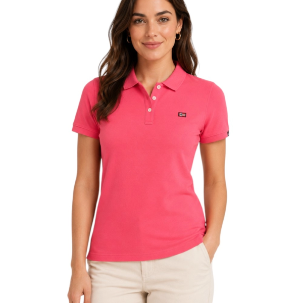 Norway Nautical School - Γυναικείο Μπλουζάκι Polo 858710-CORAL Φούξια 858710-CORAL