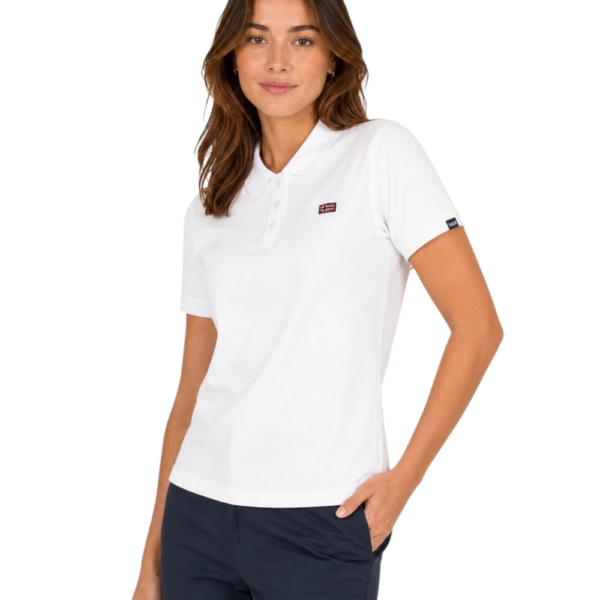 Norway Nautical School - Γυναικείο Μπλουζάκι Polo 858710-WHITE Λευκό 858710-WHITE