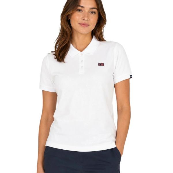 Norway Nautical School - Γυναικείο Μπλουζάκι Polo 858710-WHITE Λευκό 858710-WHITE