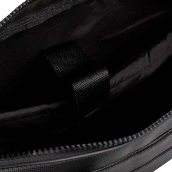 Tommy Hilfiger - Ανδρική Τσάντα Χαρτοφύλακας Pique Slim AM0AM11784-BDS Μαύρο AM0AM11784-BDS