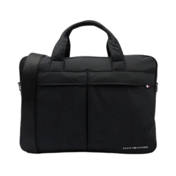 Tommy Hilfiger - Ανδρικό Τσάντα Χαρτοφύλακας Signature Computer Bag AM0AM12215-BDS Μαύρο