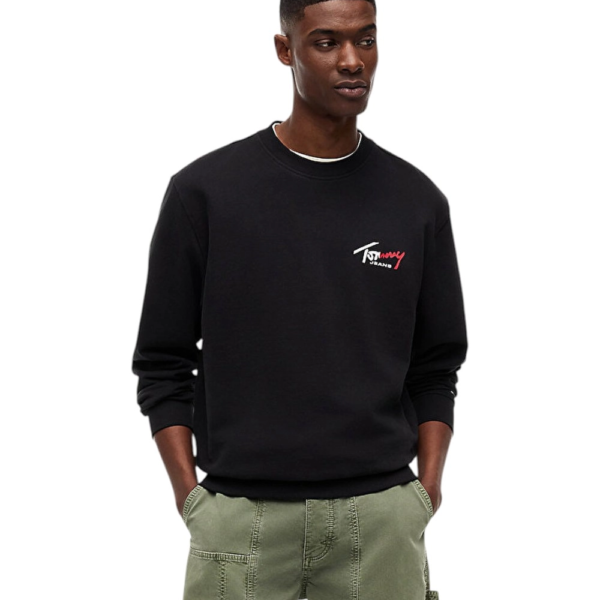 Tommy Hilfiger - Ανδρικό Φούτερ DM0DM23116-BDS Μαύρο DM0DM23116-BDS