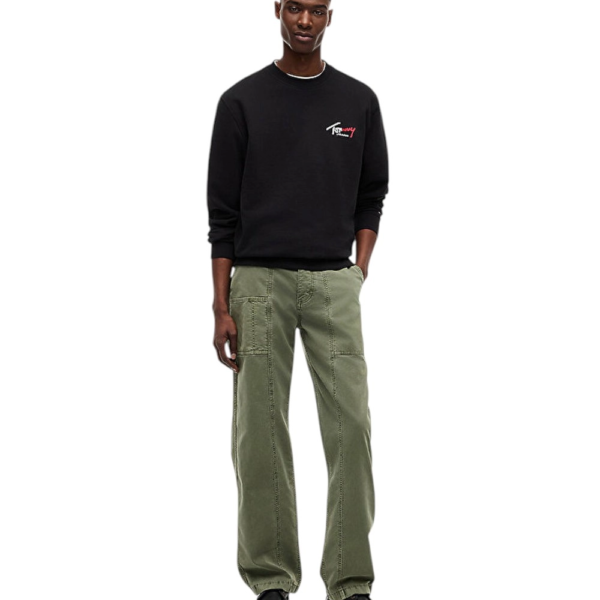 Tommy Hilfiger - Ανδρικό Φούτερ DM0DM23116-BDS Μαύρο DM0DM23116-BDS