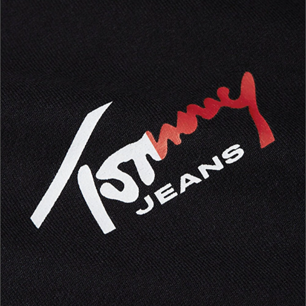 Tommy Hilfiger - Ανδρικό Φούτερ DM0DM23116-BDS Μαύρο DM0DM23116-BDS