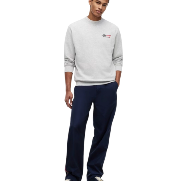 Tommy Hilfiger - Ανδρικό Φούτερ Entry Sign Regular Fit DM0DM23116-P08 Γκρι DM0DM23116-P08