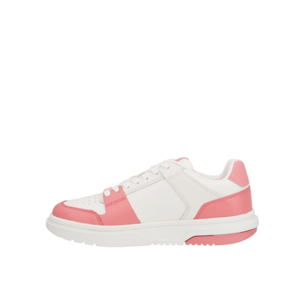 Tommy Hilfiger - Γυναικεία Sneakers Brooklyn Leather Trainers EN0EN02783-TIG Λευκό/Ροζ EN0EN02783-TIG