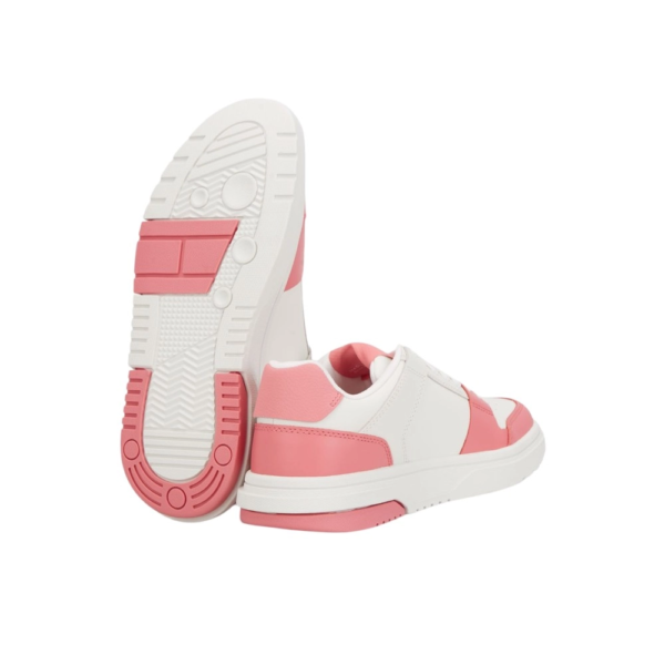 Tommy Hilfiger - Γυναικεία Sneakers Brooklyn Leather Trainers EN0EN02783-TIG Λευκό/Ροζ EN0EN02783-TIG