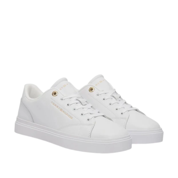 Tommy Hilfiger - Γυναικεία Sneakers Th Feminine Cupsole Leather FW0FW09105-YBS Λευκό FW0FW09105-YBS