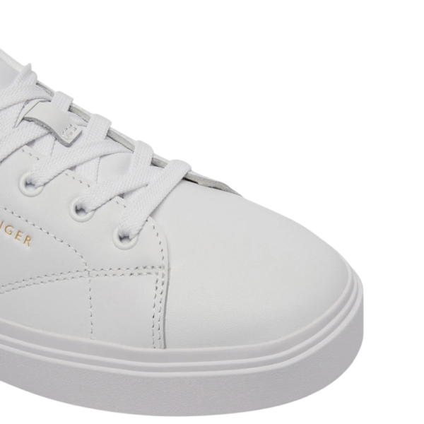 Tommy Hilfiger - Γυναικεία Sneakers Th Feminine Cupsole Leather FW0FW09105-YBS Λευκό FW0FW09105-YBS