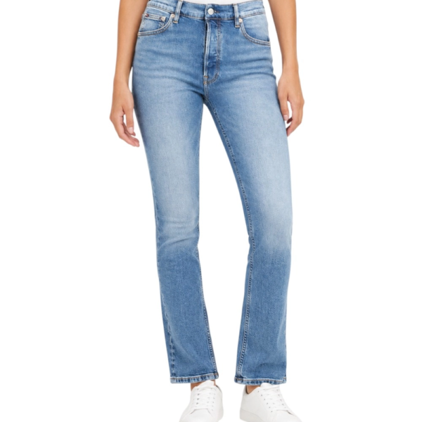 Tommy Hilfiger - Γυναικείο Παντελόνι Τζιν Mid Slim Embroidery DW0DW22406-1A5 Μπλε Ανοιχτό