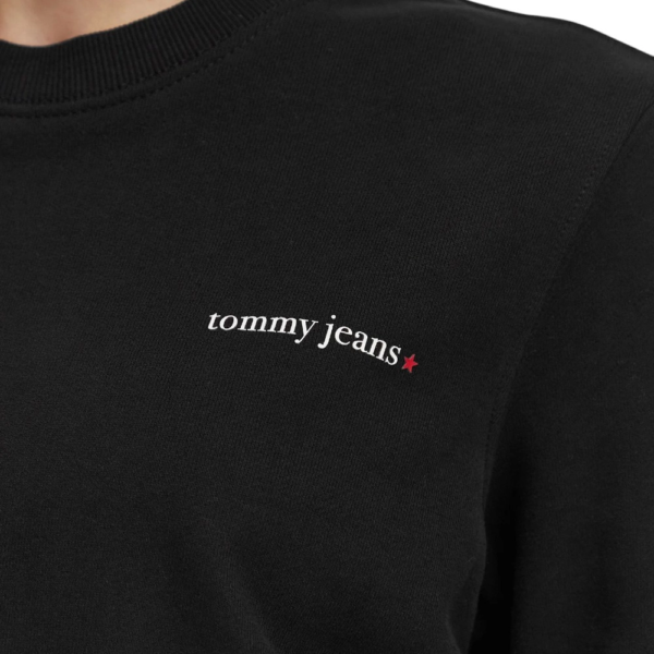 Tommy Hilfiger - Γυναικείο Φούτερ Essential Logo Regular Fit DW0DW22829-BDS Μαύρο DW0DW22829-BDS