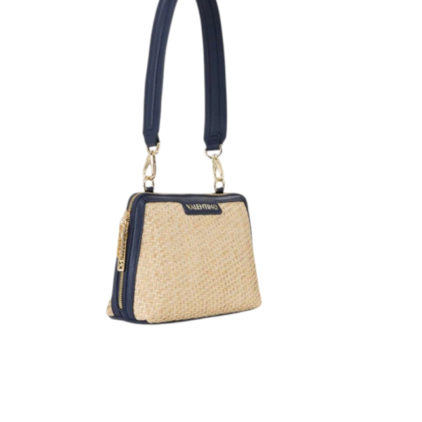 Valentino Bags - Γυναικεία Τσάντα Ώμου Demetra VBS9R942-H79 Μπεζ/Μπλε VBS9R942-H79