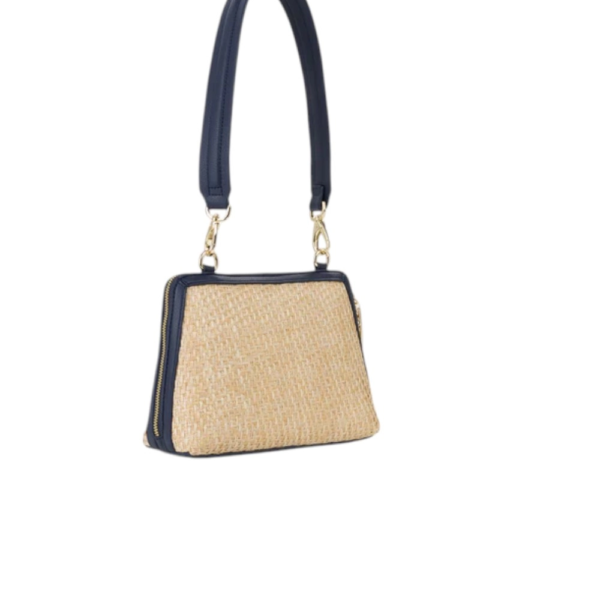 Valentino Bags - Γυναικεία Τσάντα Ώμου Demetra VBS9R942-H79 Μπεζ/Μπλε VBS9R942-H79