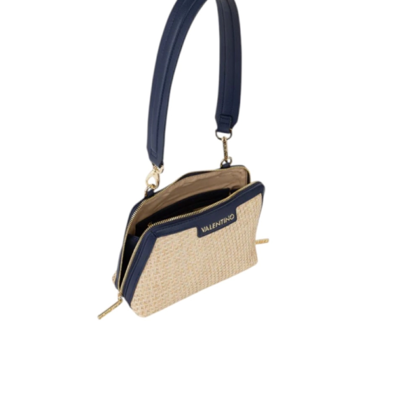 Valentino Bags - Γυναικεία Τσάντα Ώμου Demetra VBS9R942-H79 Μπεζ/Μπλε VBS9R942-H79