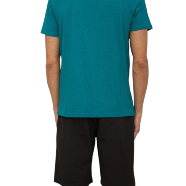 Bikkembergs - Ανδρικό T-shirt Κοντομάνικο BKK3MTS02-EVERGL Πετρόλ BKK3MTS02-EVERGL