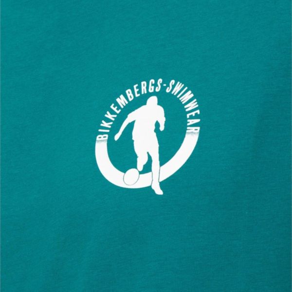 Bikkembergs - Ανδρικό T-shirt Κοντομάνικο BKK3MTS02-EVERGL Πετρόλ BKK3MTS02-EVERGL