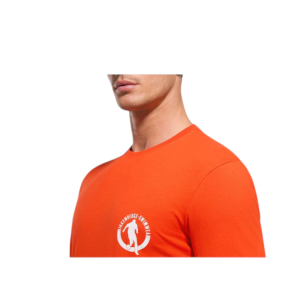 Bikkembergs - Ανδρικό T-shirt Κοντομάνικο BKK3MTS02-ORANGE Πορτοκαλί BKK3MTS02-ORANGE