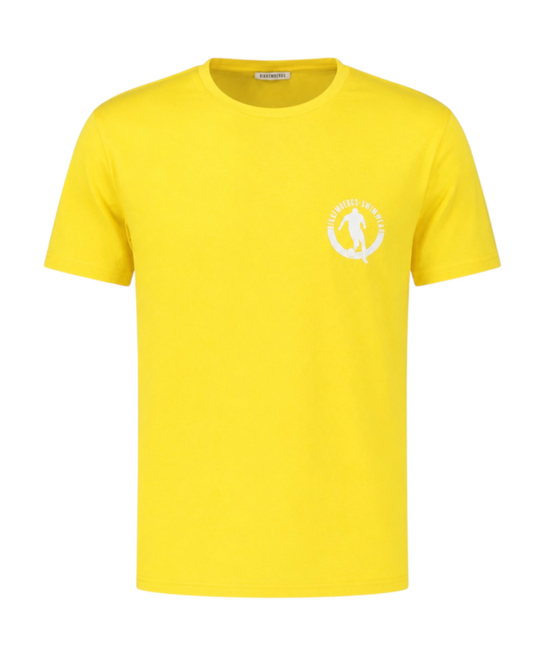 Bikkembergs - Ανδρικό T-shirt Κοντομάνικο BKK3MTS02-SUNTRU Κίτρινο
