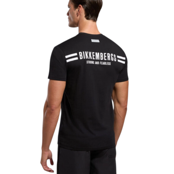 Bikkembergs - Ανδρικό T-shirt Κοντομάνικο BKK3MTS04-BLACK Μαύρο BKK3MTS04-BLACK