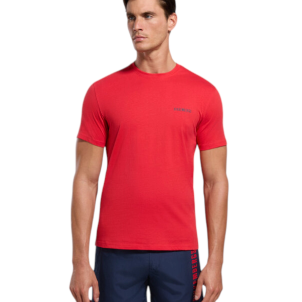 Bikkembergs - Ανδρικό T-shirt Κοντομάνικο BKK3MTS04-GOJIBE Κόκκινο BKK3MTS04-GOJIBE
