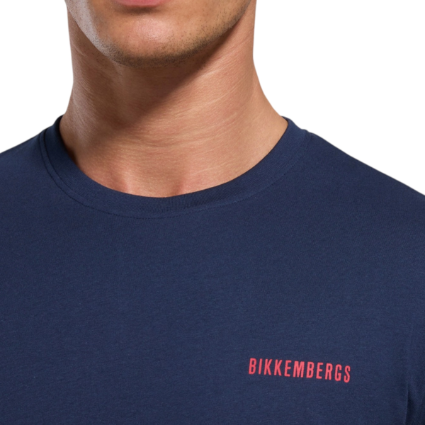 Bikkembergs - Ανδρικό T-shirt Κοντομάνικο BKK3MTS04-NAVY Μπλε BKK3MTS04-NAVY