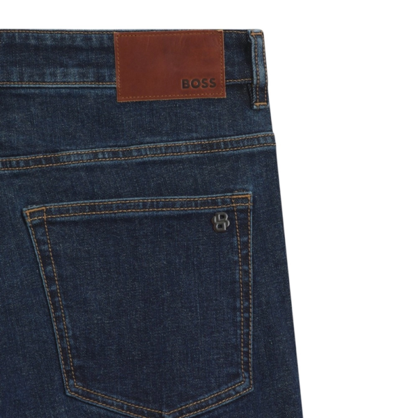Hugo Boss - Ανδρικό Παντελόνι Τζιν Delaware 50564546-412 Μπλε 50564546-412