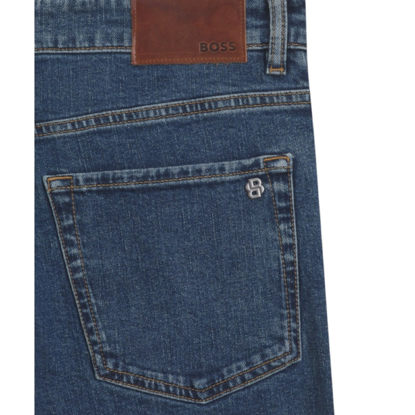 Hugo Boss - Ανδρικό Παντελόνι Τζιν Onyx Bo Tapered Fit 50566052-433 Μπλε 50566052-433