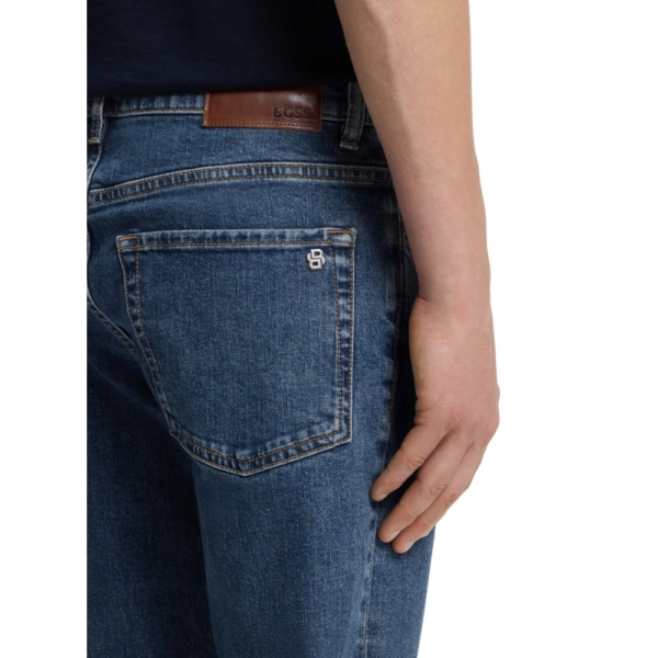 Hugo Boss - Ανδρικό Παντελόνι Τζιν Onyx Bo Tapered Fit 50566052-433 Μπλε 50566052-433