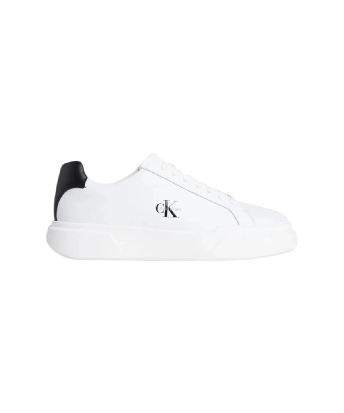 Calvin Klein - Ανδρικά Sneakers Chunky Cupsole Laceup Lth YM0YM01344-06X Λευκό