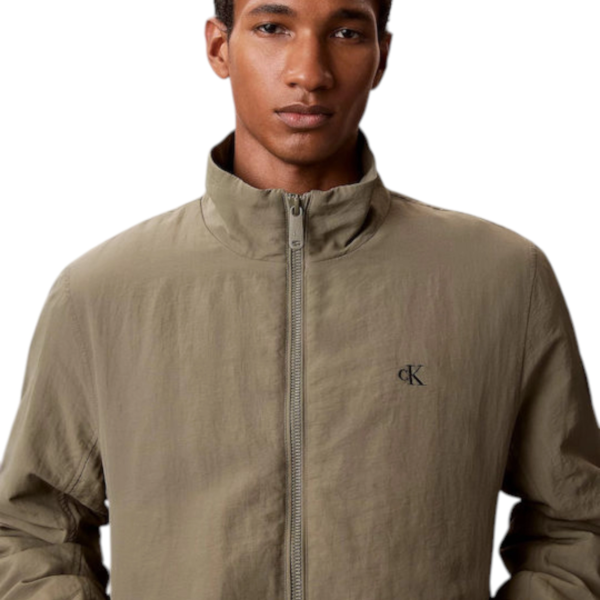 Calvin Klein - Ανδρικό Τζάκετ Ls Padded Nylon Harrigton LV04RG500G-LDY Λαδί