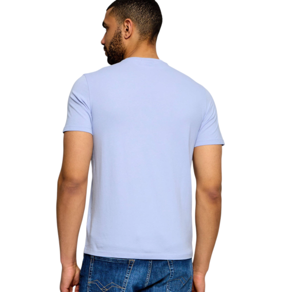 Calvin Klein - Ανδρικό T-shirt Cotton Badge Regular Fit LV04RC272G-TKF Μπλε Του Ουρανού LV04RC272G-TKF