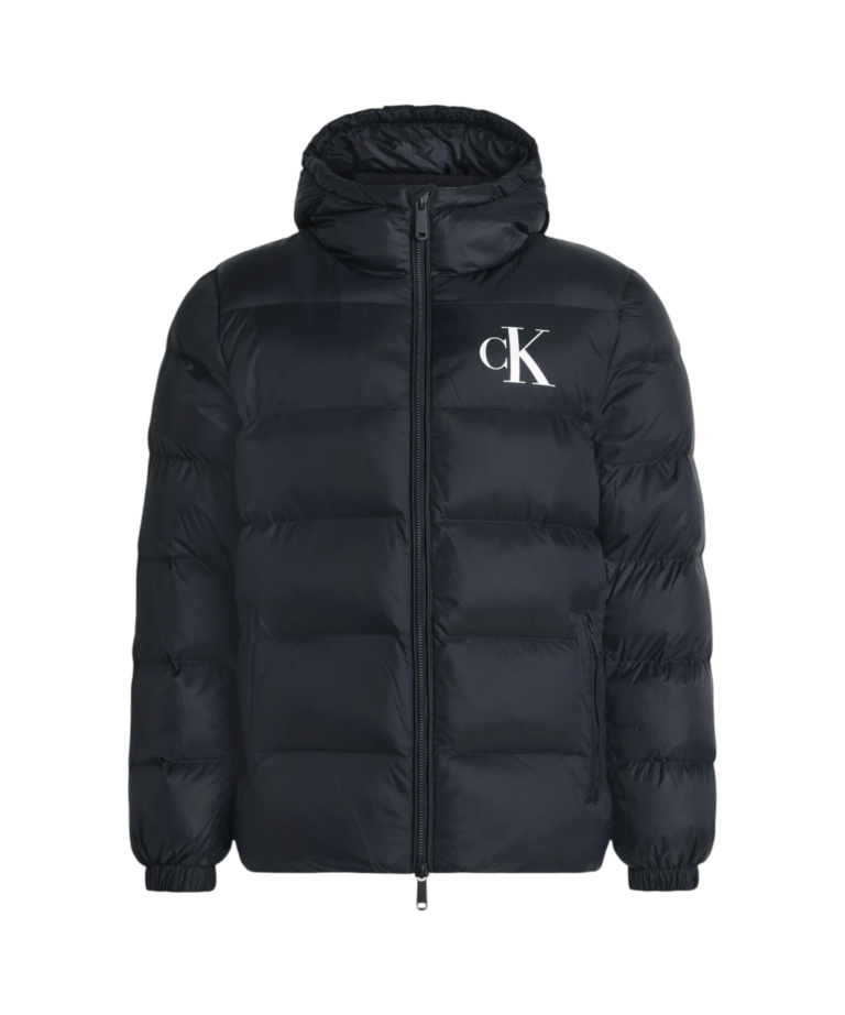 Calvin Klein - Ανδρικό Μπουφάν Ls Ltwt Nylon Padded Hooded Puff LV04RG513G-CEF Μπλε
