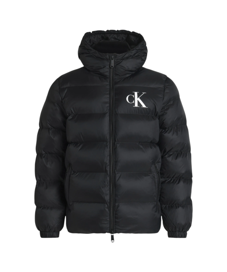 Calvin Klein - Ανδρικό Μπουφάν Ls Ltwt Nylon Padded Hooded Puff LV04RG513G-UB1 Μαύρο