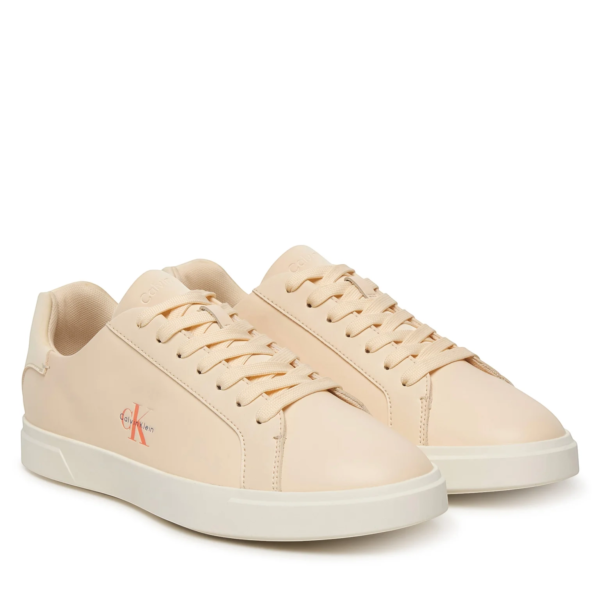 Calvin Klein - Γυναικεία Sneakers Low Pro Cups Lth Ml HW0HW03146-0F4 Μπεζ HW0HW03146-0F4