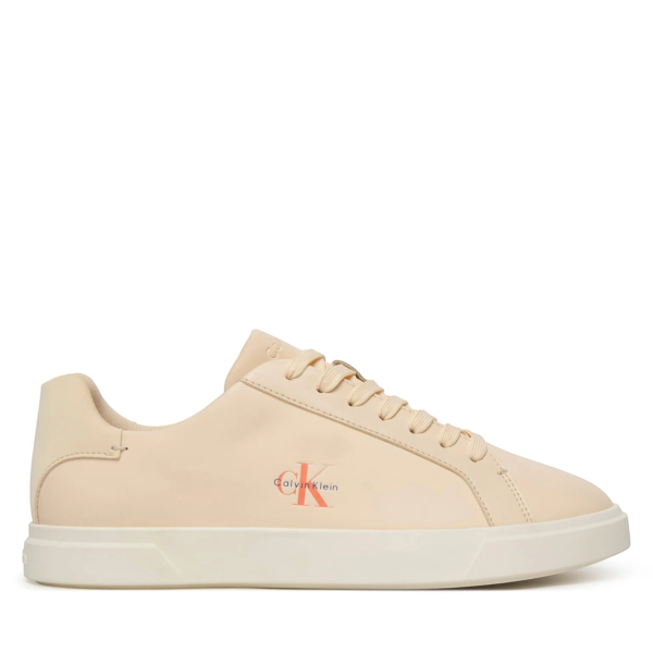 Calvin Klein - Γυναικεία Sneakers Low Pro Cups Lth Ml HW0HW03146-0F4 Μπεζ
