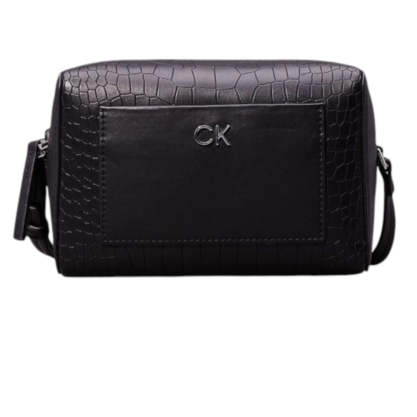 Calvin Klein - Γυναικεία Τσάντα Ώμου Ck Daily Camera Bag Croco K60K612140-BEH Μαύρο