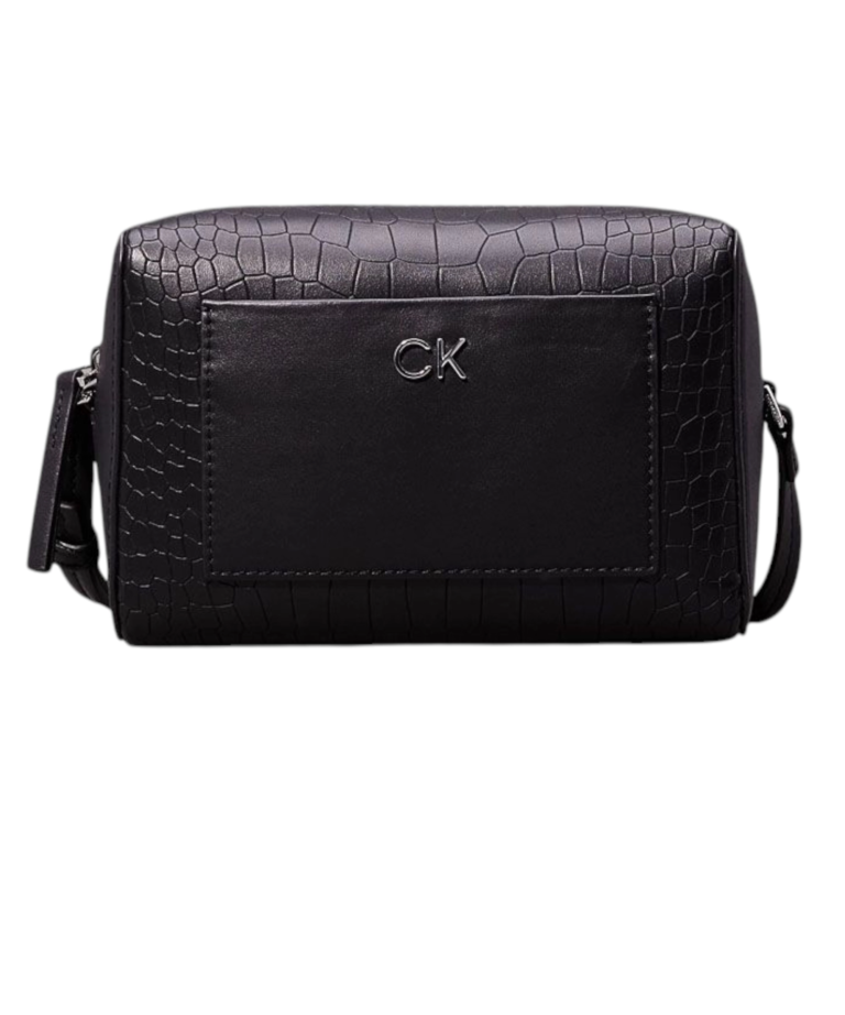 Calvin Klein - Γυναικεία Τσάντα Ώμου Ck Daily Camera Bag Croco K60K612140-BEH Μαύρο