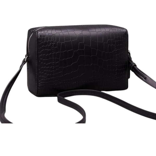 Calvin Klein - Γυναικεία Τσάντα Ώμου Ck Daily Camera Bag Croco K60K612140-BEH Μαύρο K60K612140-BEH