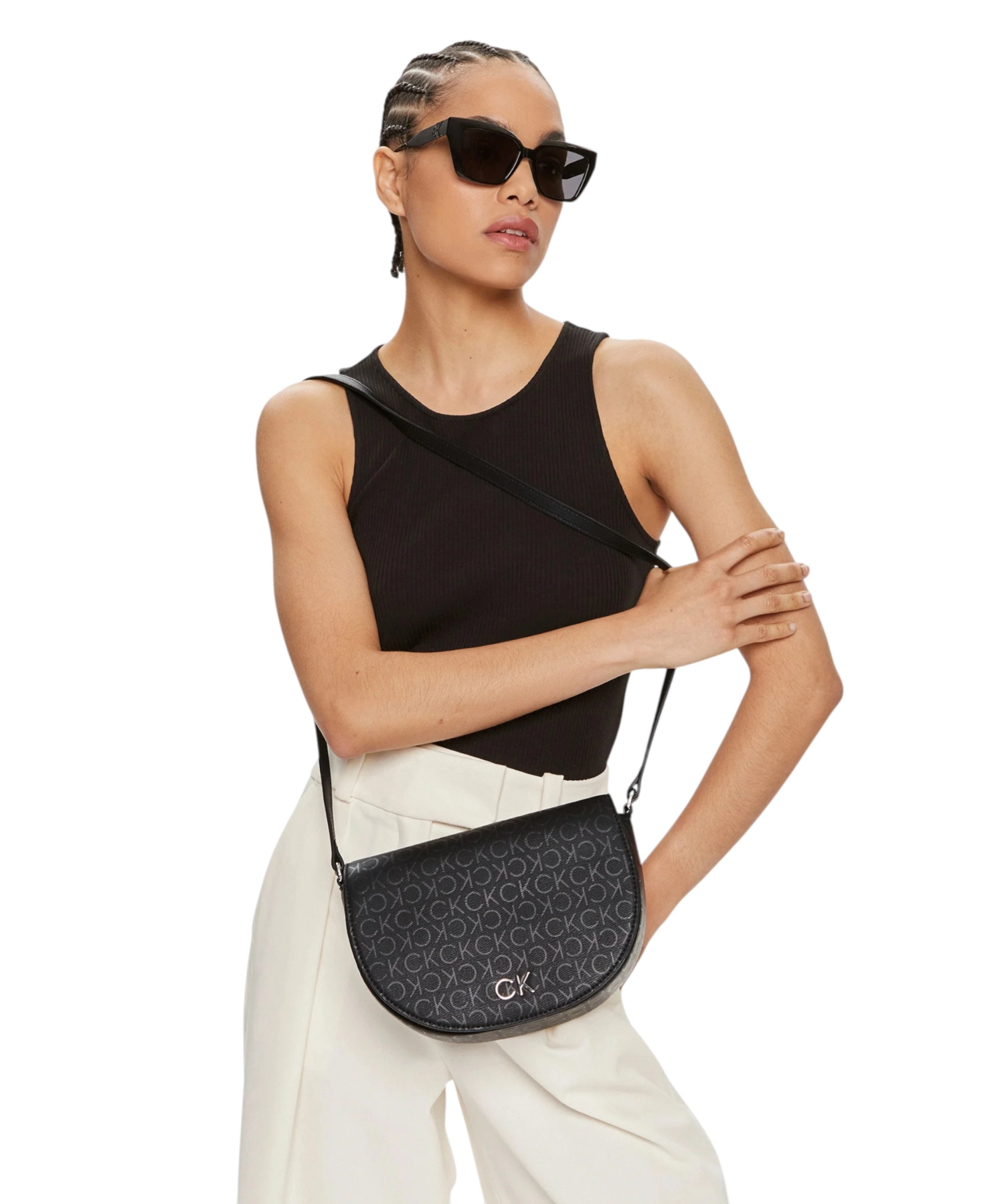 Calvin Klein – Γυναικεία Τσάντα Ώμου Ck Daily Saddle Bag K60K611879-0GJ Μαύρο (2) Calvin Klein - Γυναικεία Τσάντα Ώμου Ck Daily Saddle Bag K60K611879-0GJ Μαύρο K60K611879-0GJ