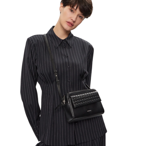Calvin Klein - Γυναικεία Τσάντα Ώμου Ck Mini Quilt Camera Bag K60K611884-BEH Μαύρο K60K611884-BEH