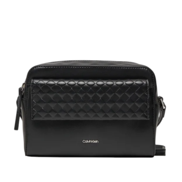 Calvin Klein - Γυναικεία Τσάντα Ώμου Ck Mini Quilt Camera Bag K60K611884-BEH Μαύρο