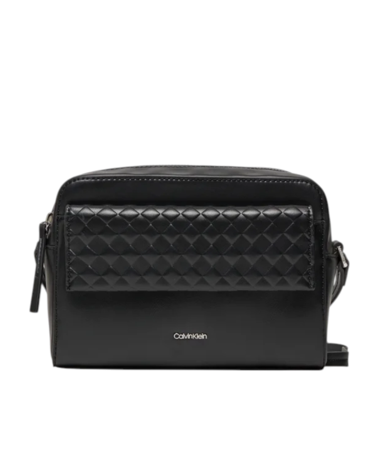 Calvin Klein - Γυναικεία Τσάντα Ώμου Ck Mini Quilt Camera Bag K60K611884-BEH Μαύρο