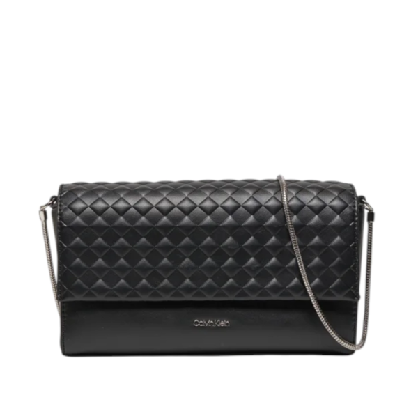 Calvin Klein - Γυναικεία Τσάντα Ώμου Ck Quilt Mini Crossbody K60K611990-BEH Μαύρο